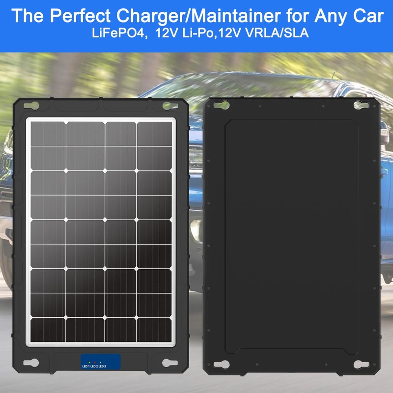 20W 12V Solar Panel Kit with Upgraded Controller for Car,
