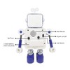 Diskary Robot Alarm Clock,Stainless Metal Non-Ticking Wake-up Clock with Flashing