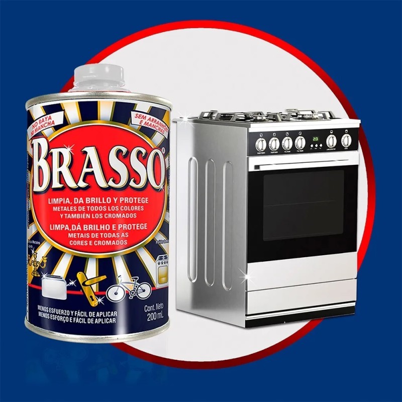 Limpiador de Metales en Pasta Brasso Pulidor 200ml