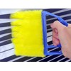 Handheld Blinds Cleaner Shutters, Curtain Brush Dust Remover with 7 Removable Microfiber Sleeves, Air Conditioning Home Gadgets, Car Vents, Fan Shutters with 7 Blades (Blue)