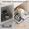 Pull-Out Pot and Pan Lid Organizer Rack for Kitchen Cabinet,
