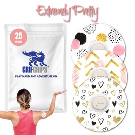 GrifGrips Extremely Pretty Spot Adheive - 25 Patches Pre-Cut for Easy Application