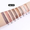 Kaely 8Pcs Cream Eyeshadow Stick Set for Eyes Makeup,Champagne Pearl