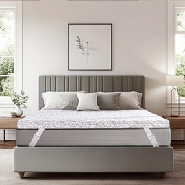 CHUN YI 3 Inch Memory Foam Mattress Topper Twin with Cooling Cover, Gel Infused Single Bed Mattress Topper, Foam Mattress Pad for Pressure Relief, CertiPUR-US Certified