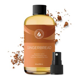 Aroma Country Gingerbread Diffuser Oil - Luxury Essential Oils for Diffuser Refill & Air Freshener Room Spray - Long-Lasting & Natural Home Fragrance, Gingerbread Scented Oil (8.5 Fl. oz)