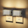 JandCase LED Night Light, Silver Night Lights Plug into Wall