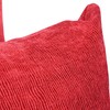 Blazing Needles Square Polyester Jacquard Throw Pillows, 17", Ashfield Claret