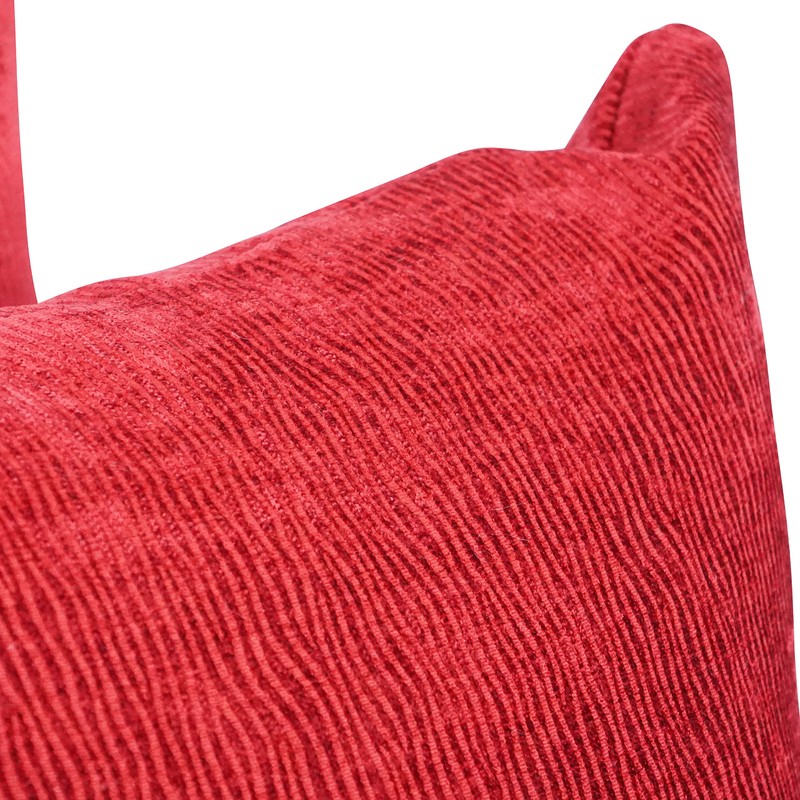 Blazing Needles Square Polyester Jacquard Throw Pillows, 17", Ashfield Claret