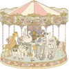 HGHG New Carousel Swaddles Soft Baby Muslin Swaddle Blanket (Carousel