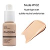 PHOERA Foundation, Full Coverage Foundation, Soft Matte, Oil Control Concealer,