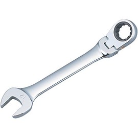 TRUSCO TGR-C8F Gear Wrench Combination Flexible Combination Dimensions 3.1 x 3.1 inches (8 x 8 cm), Length 5.0 inches (127 cm)