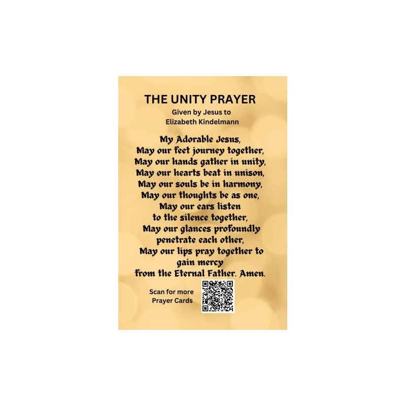 The Unity Prayer Card - 20 pack
