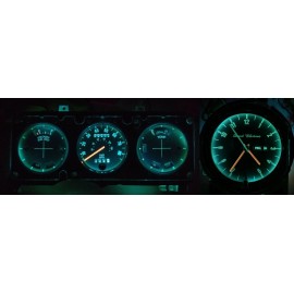 MAL LED 72-79 Ford Torino Ranchero LTD II Cougar Base Gauge Cluster + Clock LED Upgrade