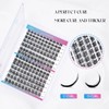 LANKIZ DIY Eyelash Extensions,Individual Lash Extensions Clusters,154 Clusters, Soft and