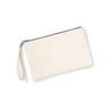 Westford Mill W520 Canvas Wristlet Pouch, Natural / black