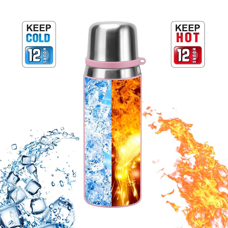Stainless Steel thermo Bottles with cup 700ml/23.7oz Vacuum Insulated Bottle
