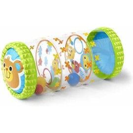 Crawling Tool, Rodillo Inflable para Gatear con Pelota y Campana, Herramienta de Entrenamiento Sensorial para Gatear (Verde)