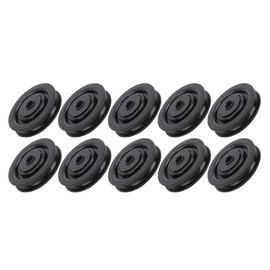 Bearing Pulley Wheel, 10 Pcs 75mm/90mm Universal Nylon Bearing Pulley Wheel for Cable Machine Gym Equipment(75mm)