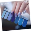 Healeved 9sheets Glitter Nail Art Stickers Easy to Apply Shiny