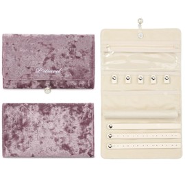 Jewelry Rolls, Travel Jewelry Organizer Roll, Foldable Jewelry Case, Women Jewelry Storage Bag for Journey-Rings, Necklaces, Earrings, Bracelets, Watches, Brooches by VanFn P.Travel Series