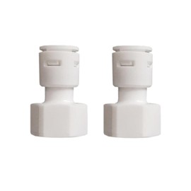 2 x quick connection for water filter, 1/2 inch to 3/8 inch hose connector, water supply pipe, connection adapter