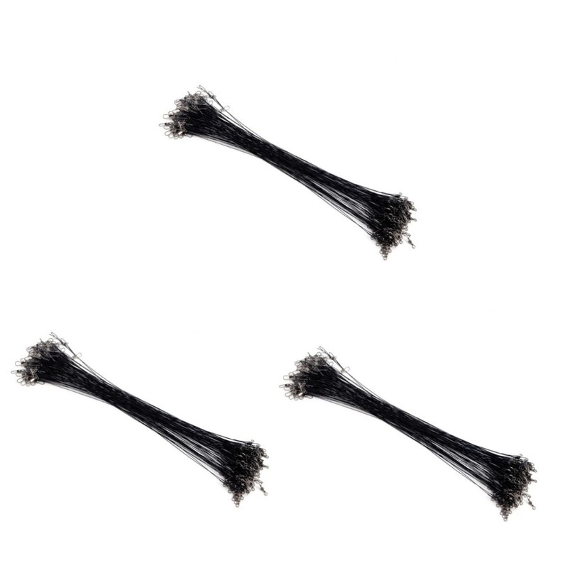 Sosoport 3sets Sturdy Stainless Steel Fishing Line for Lure Leader