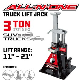 Alltrade 640912 Black 3 Ton, All-In-One Bottle Jack