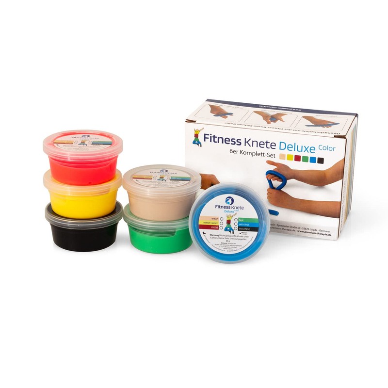 Fitness Knete Deluxe Colour | 85g | Complete Set of