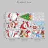 Cheerful Merry Christmas Window Clings, Funny Cute Xmas Elements Window