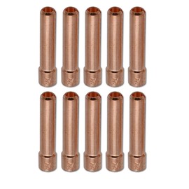 10PK TIG Stubby Collets 10N25S 1/8" & 3.2mm for WP 17 18 26 TIG Welding Torch (10N25S (1/8"))