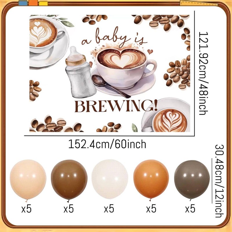 A Baby Is Brewing Coffee Party Decorations A Baby is