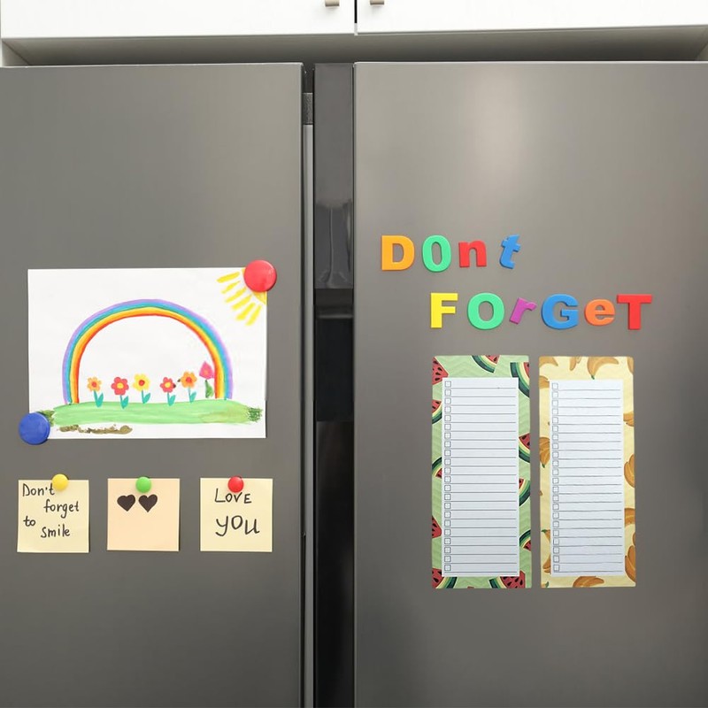 3 Pack Magnetic Shopping List Pad for Fridge, 150 Tear