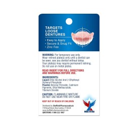 Acryline Secure Denture Adhesive Zinc Free Easy Application For Loose Dentures 2 Pack