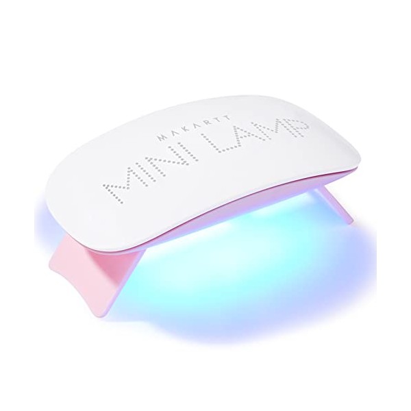 Makartt LED Mini Nail Lamp, Nail Dryer 6W UV Lamps for Gel Nails Nail Light Curing Lamp with 60s Timer USB for Gel Nail Polish Travel Gel Nail Led Lamp Gift for Valentine's Day Mother's Day