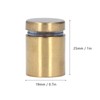 12Pcs Advertising Nail Stainless Steel Electroplated Brushed Gold Sign Holder