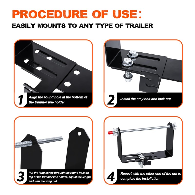 Mimanchi 1 Pack Weed Wacker Trimmer Line Holder,Line Spool Rack,Adjustable