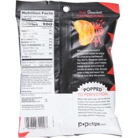 Popchips Chip Barbecue 0.8 oz (Pack of 24)