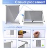 SWANCROWN Enclosed Bulletin Board Lockable Noticeboard Case with Aluminium Frame,Grey