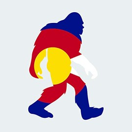 Colorado Bigfoot Sticker FA Graphix Vinyl Decal CO Big Foot Sasquatch yeti - 6.98 Wide