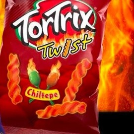 TORTRIX TWIST CHILTEPE FROM GUATEMALA 35 gr Snack Flavor chips - Specification: 6 tortrix twist Chiltepe 35 gr