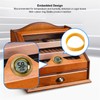 Insert Digital Hygrometer Round Cigar Box High Accuracy Electronic Temperature
