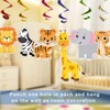 Zoo Animals Cutouts Safari Jungle Cardboard for Baby Shower Birthday
