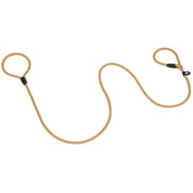 Dog Slip Lead, Light Weight and Durable Dog Training Leash Rope to Stop Pulling,Easy to Slip On,No Collar or Harness Needed, 135cm Long Adjustable Pet Lead Leash for Small Dogs(Brown)