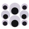 DIYASY 2 Inch 3 Inch 4 Inch Large Googly Wiggle Eyes with Self-Adhesive 8 Pcs for Christmas Decorations