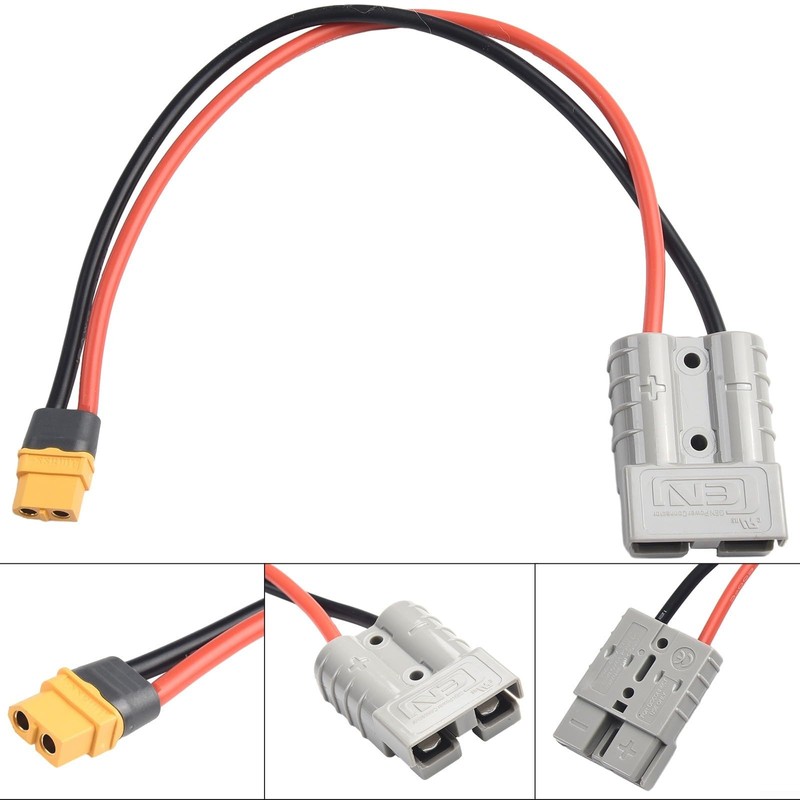 Anderson Plug to XT60 Adapter to Solar Panel Connector 50A