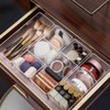 SHAIDOJIO Acrylic Dressing Table Organiser with 10 Drawers, Stackable Transparent