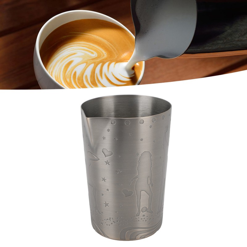 Milk Frothing Pitcher 304 Stainless Steel Rust Proof Multipurpose 840ml