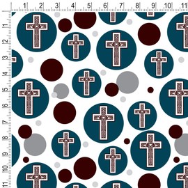 GRAPHICS & MORE Cross with Heart Christianity Gift Wrap Wrapping Paper Roll