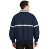 PA Challenger Jacket with Reflective Taping L True Navy/Grey Heather/Reflective
