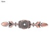 10pcs Zinc Alloy Cabinet Handle Back Plate Retro Style Single